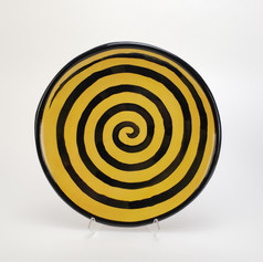 Yellow Confetti 10.5 inch dinner plate