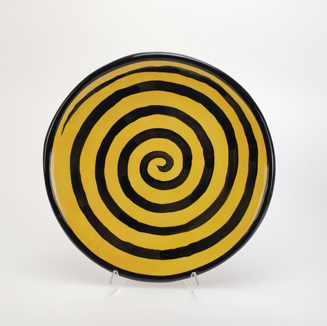 Yellow Confetti 10.5 inch dinner plate