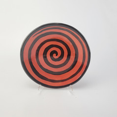Red Confetti Salad Plates