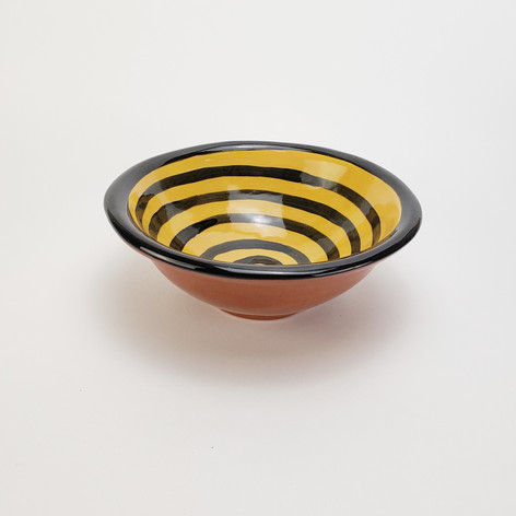 Yellow Confetti 8 inch soup bowl