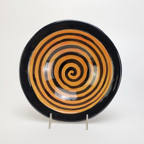 Orange Confetti 11 inch pasta/serving bowl