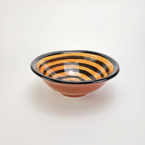 Orange Confetti 8 inch soup bowl