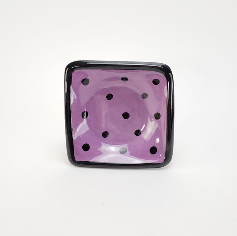 Purple Confetti 5 inch dipping dish