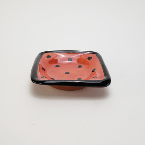 Red Confetti Dipping Dish