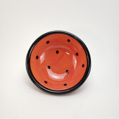 Red Confetti Dessert Bowl