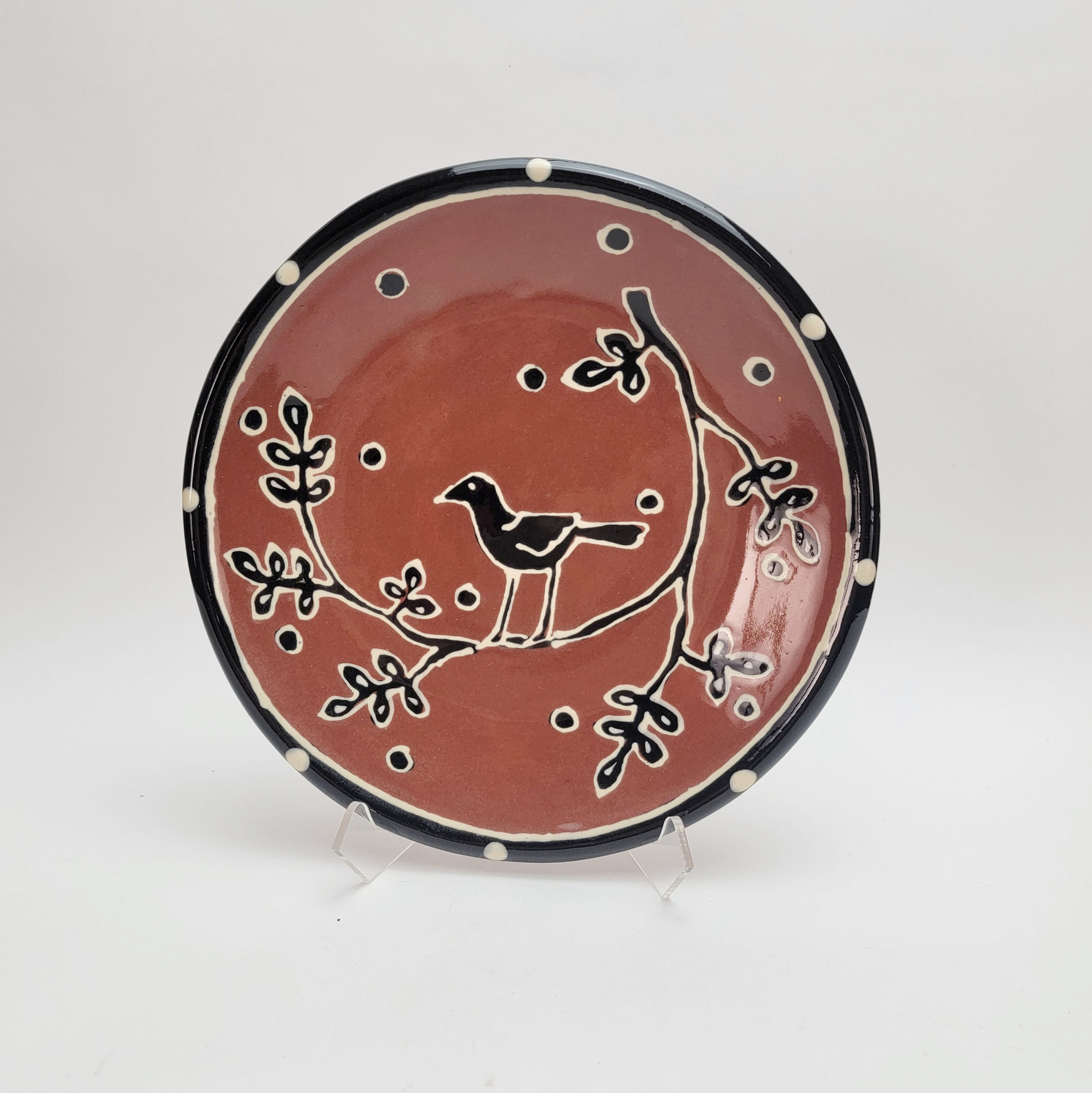 Black Bird Salad Plate