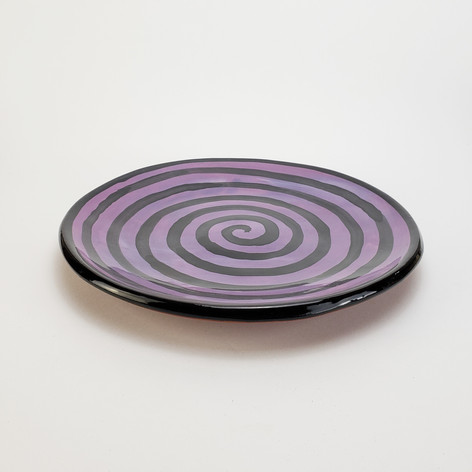 Purple Confettin 10.5 inch dinner plate