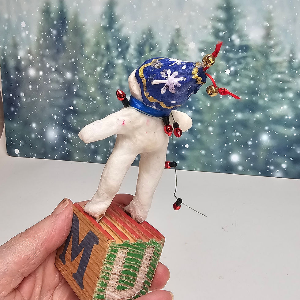 Thumbnail: Spun cotton snowman #1