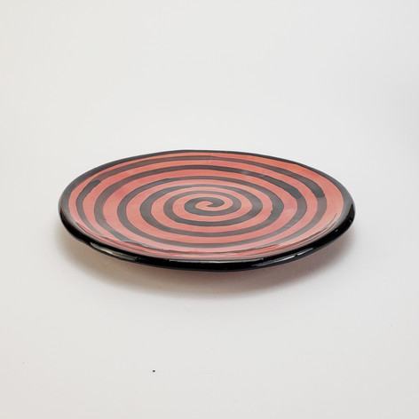Red Confetti 10.5 inch dinner plate
