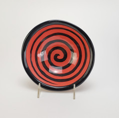 Red Confetti 8 inch soup bowl