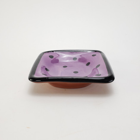 Purple Confetti 5 inch dipping dish