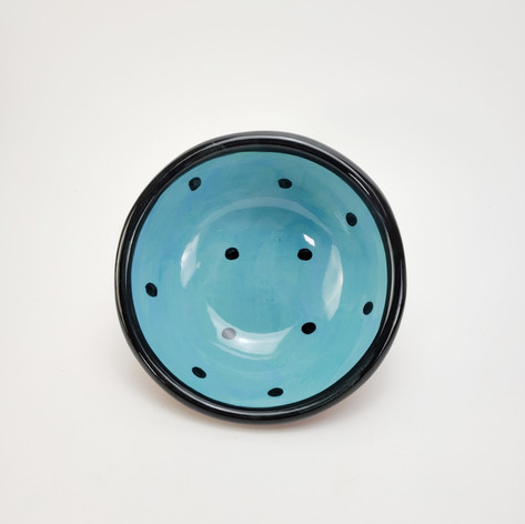 Blue Green Confetti 7 inch dessert bowl