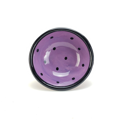 Purple Confetti 7 inch dessert bowl