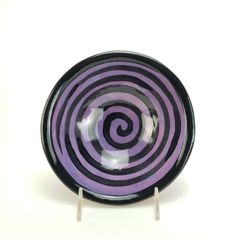 purple Confetti 8 inch soup bowl