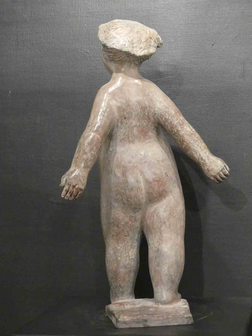 Miniature : Louloutte pied en l'air, bronze