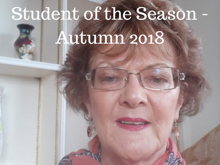 Student of the Season - Autumn 2018