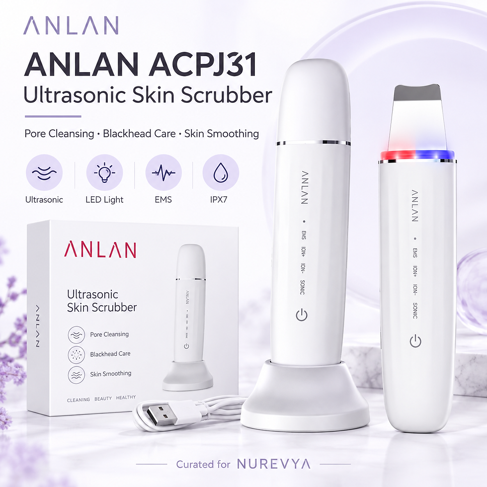 ANLAN ACPJ31 ultrasonic skin scrubber with charging stand