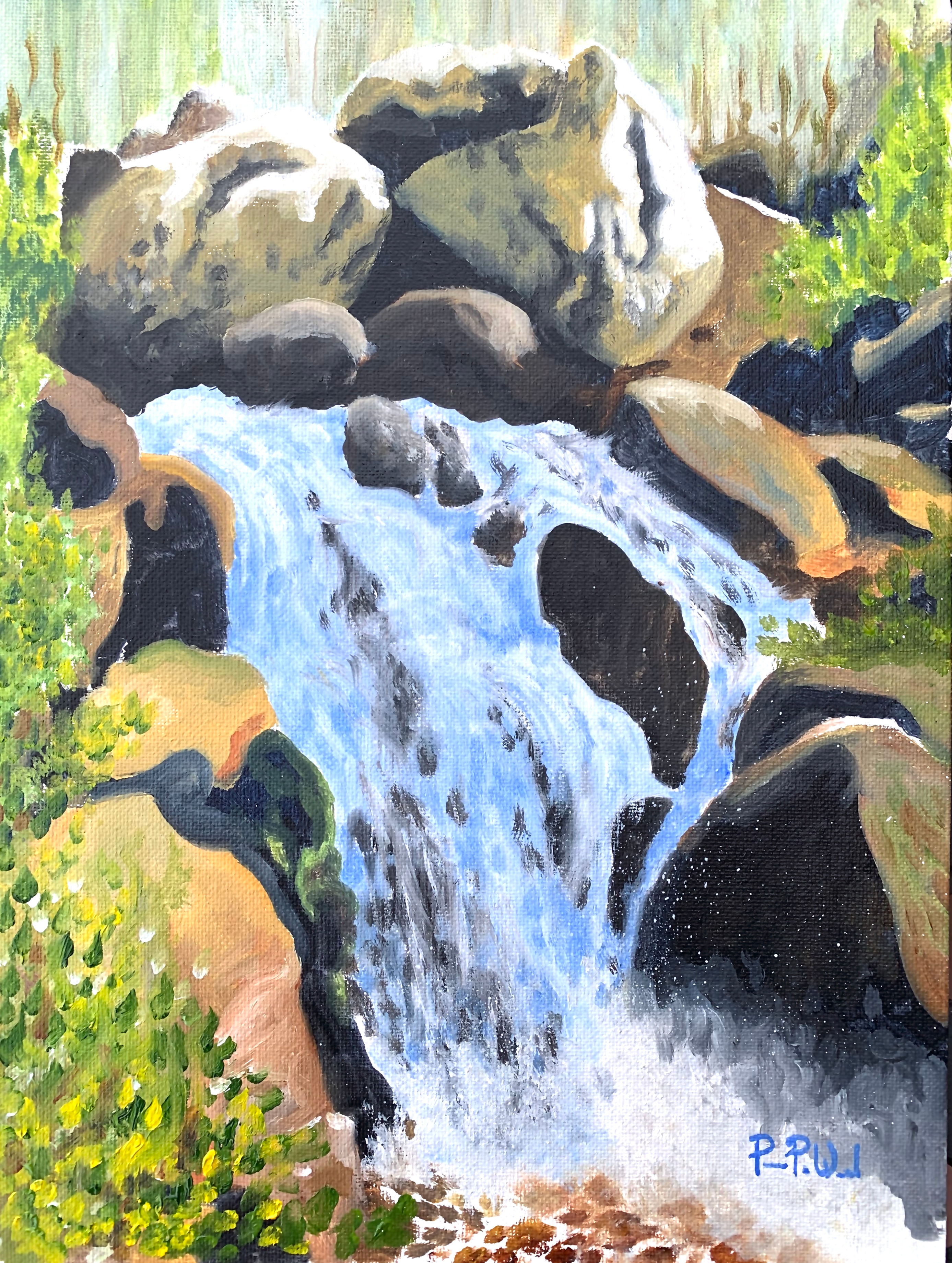 Spring Waterfall / Print 14"x11"