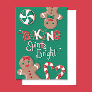 Baking Spirits Bright A7 Greeting Card