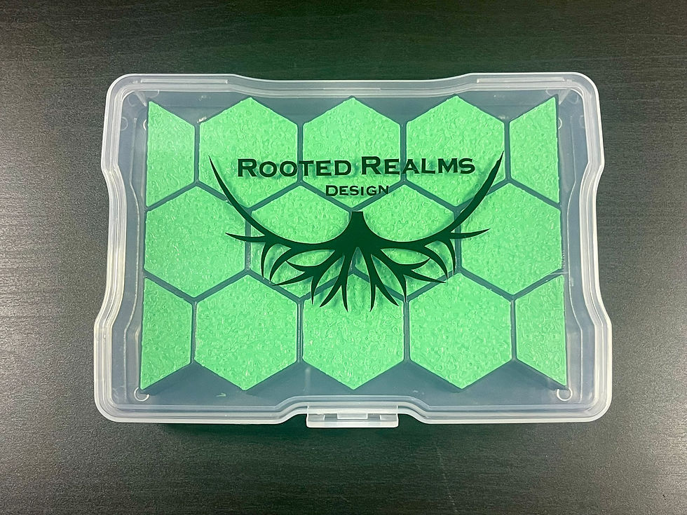 Box of Grass Hex Tiles