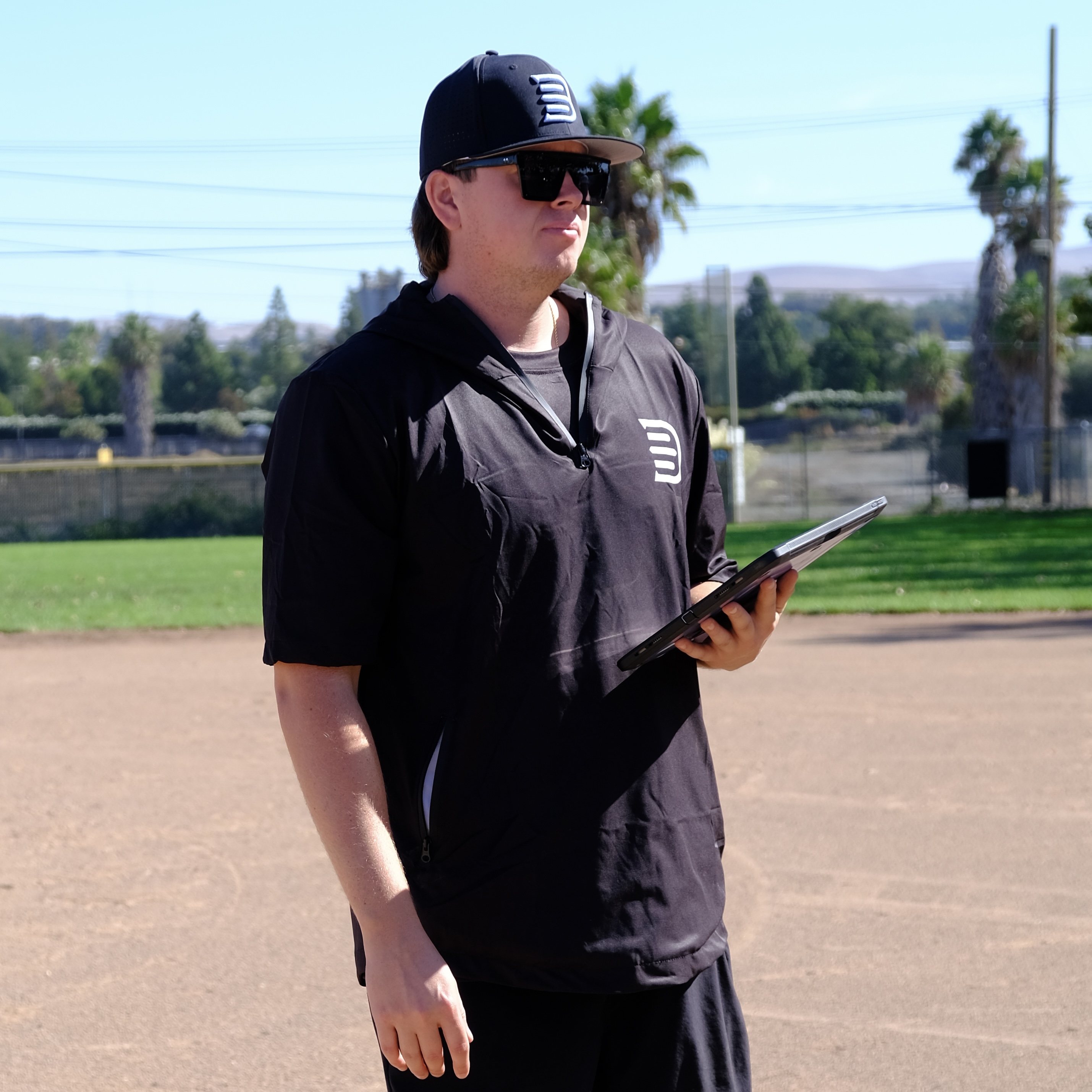 Coach Duby on the baseball field