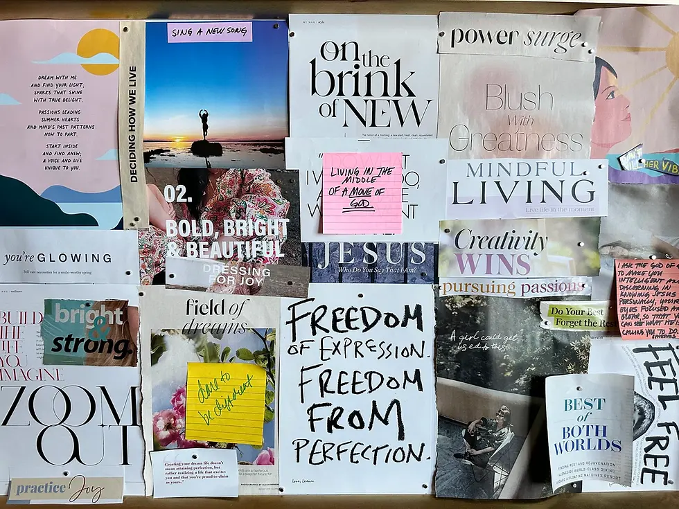 She Speaks Workshop 1 - Vision Board