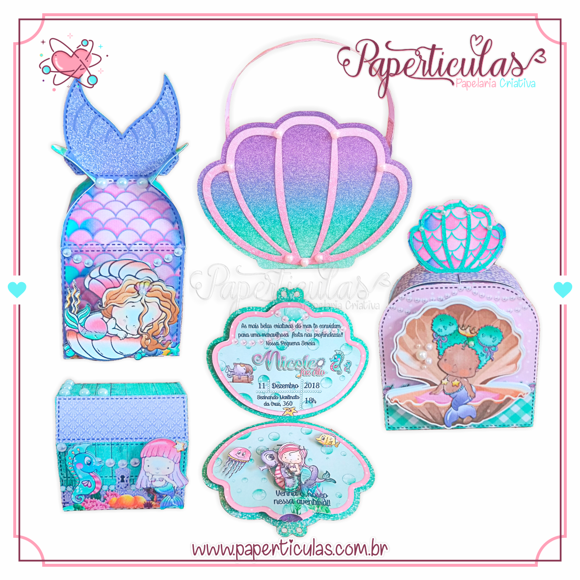 Kit Sereias (Convite + Arquivos)