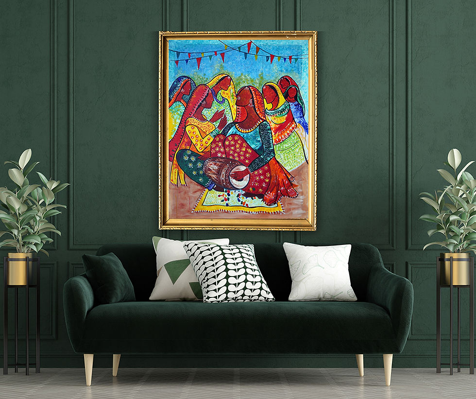 Thumbnail: Dhol Sangeet (Art Print)