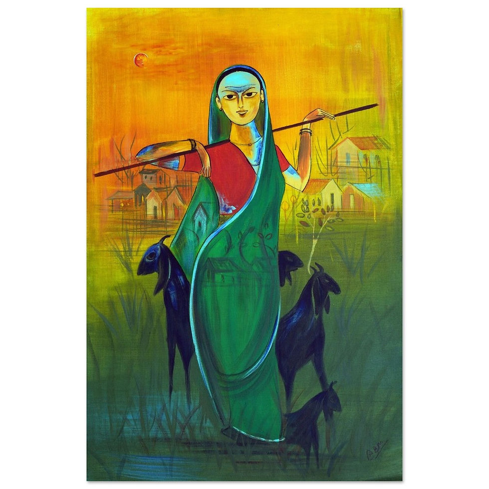 Thumbnail: Gaon Ki Malkeen (Art Print)