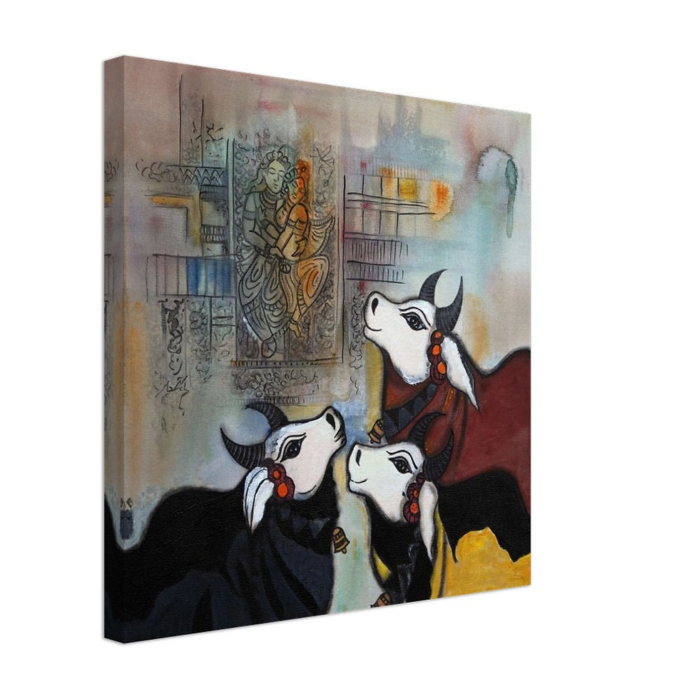 Thumbnail: Nandi’s Sacred Presence (Art Print)