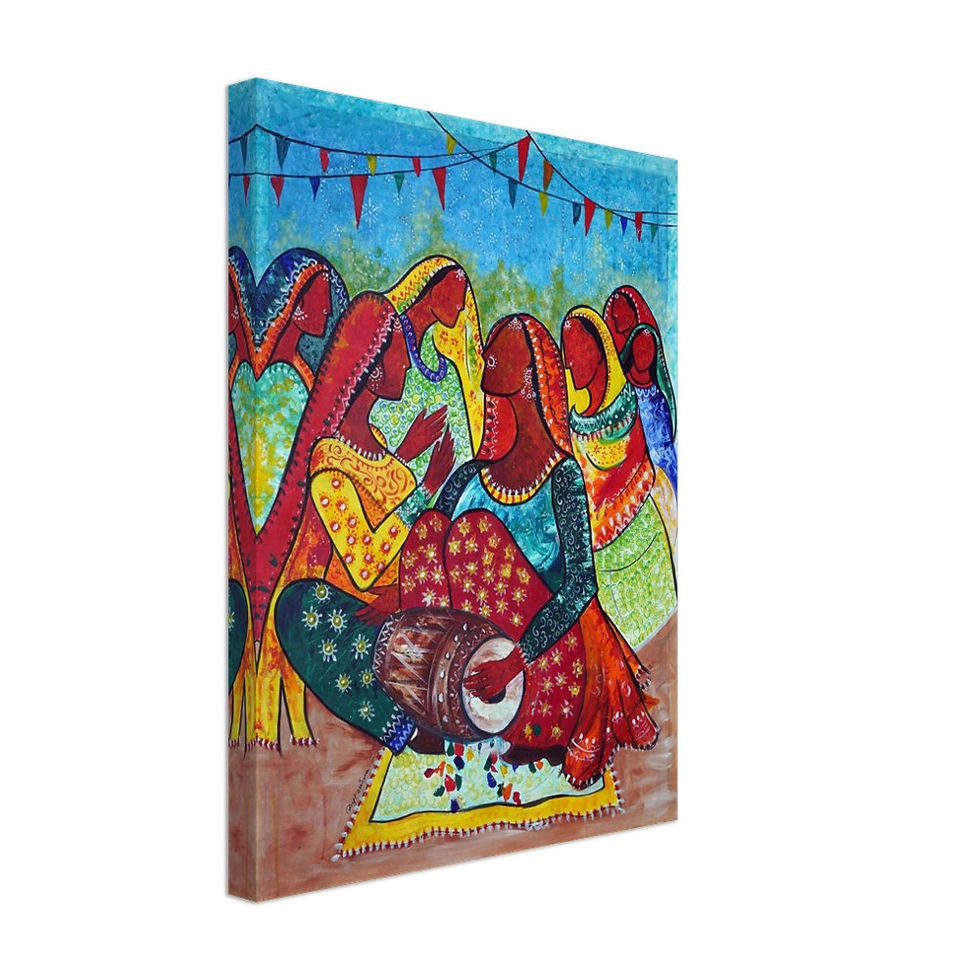 Thumbnail: Dhol Sangeet (Art Print)