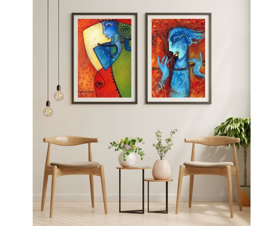 Thumbnail: Krishna - Fiery Devotion (Art Print)