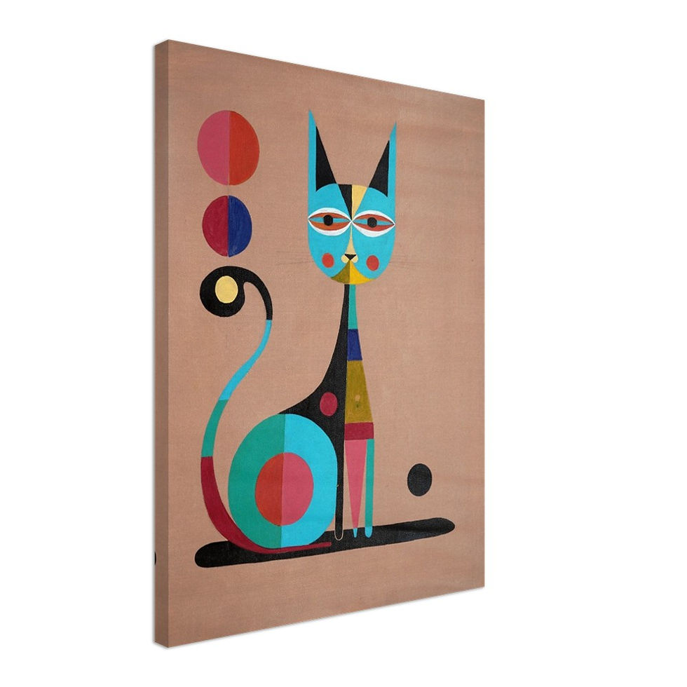 Thumbnail: Turqouise Cat (Art Print)
