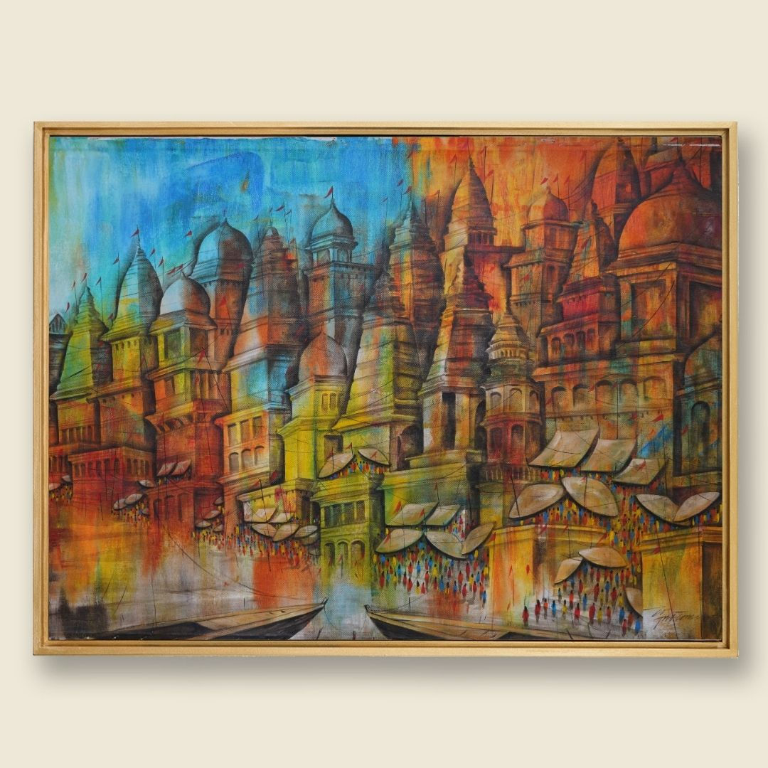 Satrangi Varanasi (Art Print)