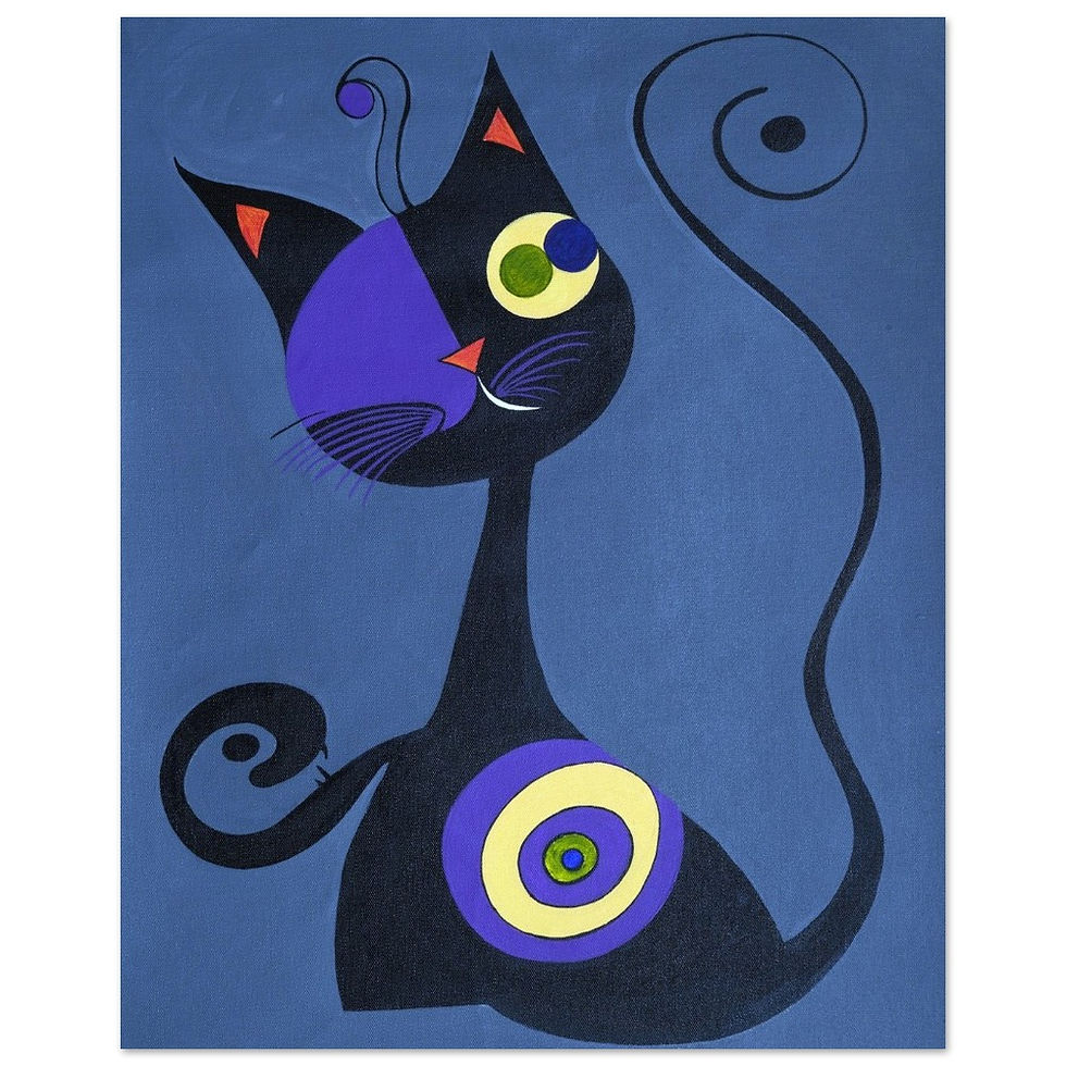 Thumbnail: Black Cat (Art Print)