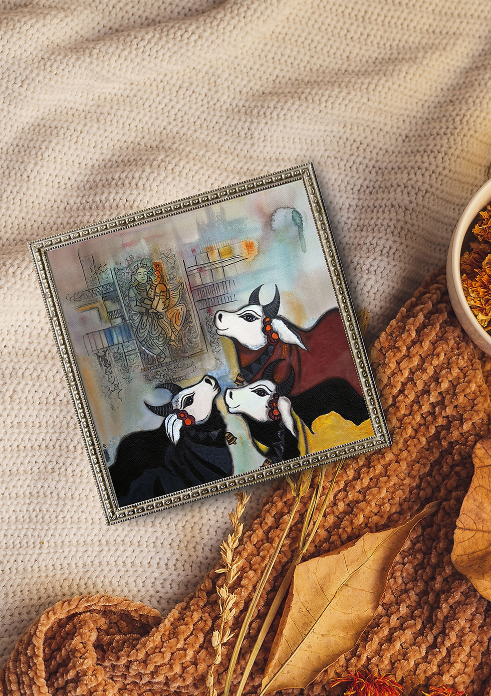 Thumbnail: Nandi’s Sacred Presence (Art Print)
