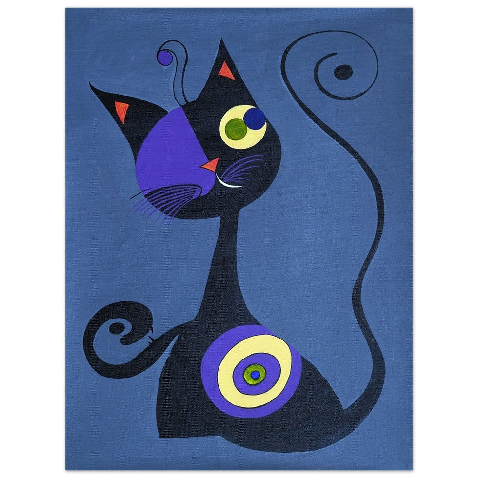 Thumbnail: Black Cat (Art Print)