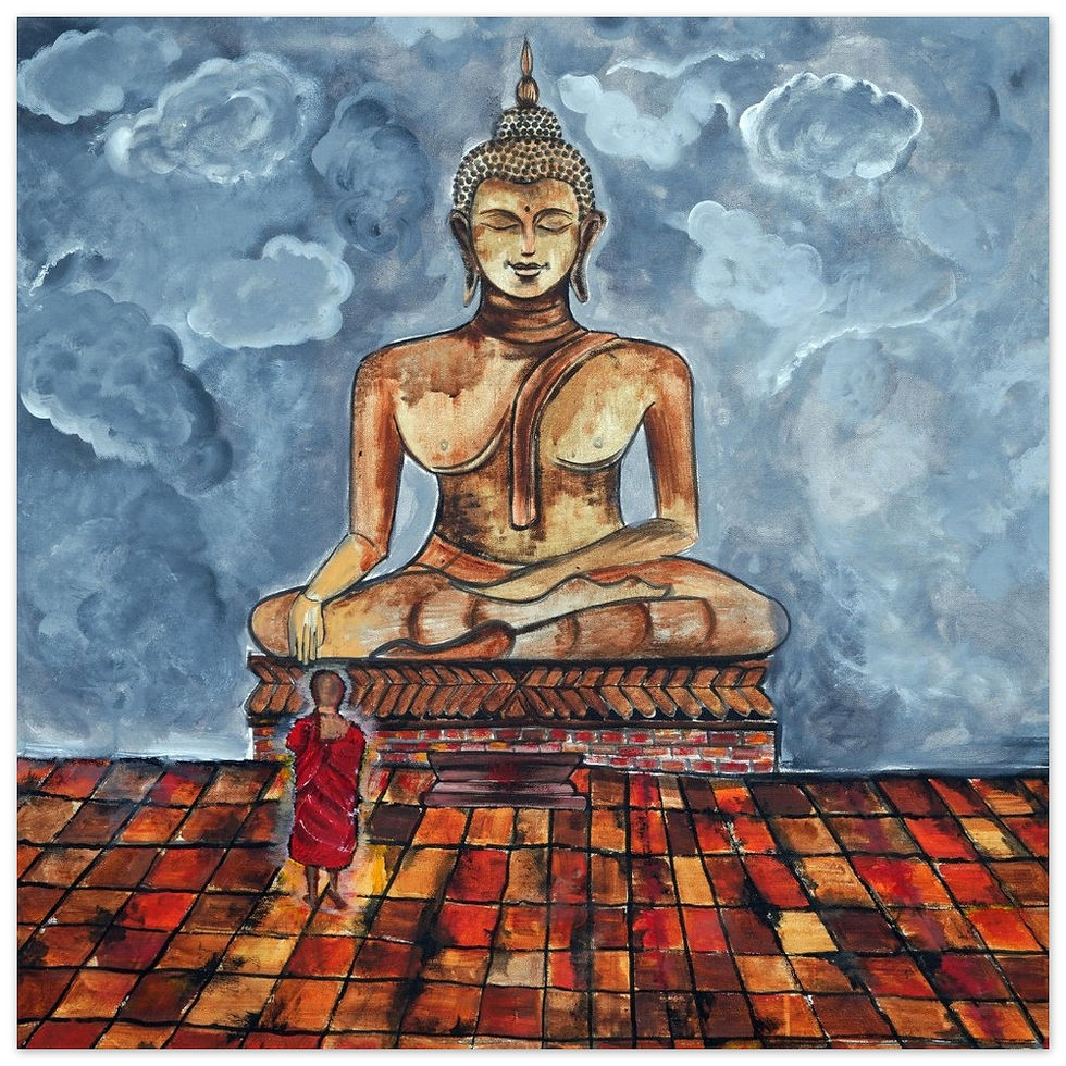 Thumbnail: Under Buddhas Gaze (Art Print)