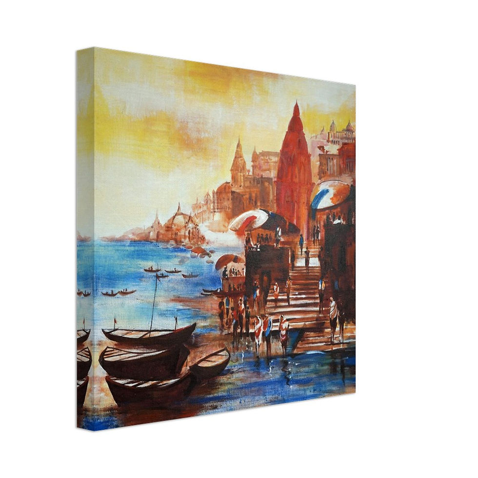 Thumbnail: Life by the Ghat (Art Print)