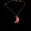 Thumbnail: Crescent moon necklace with a gold moon necklace chain for celestial style.