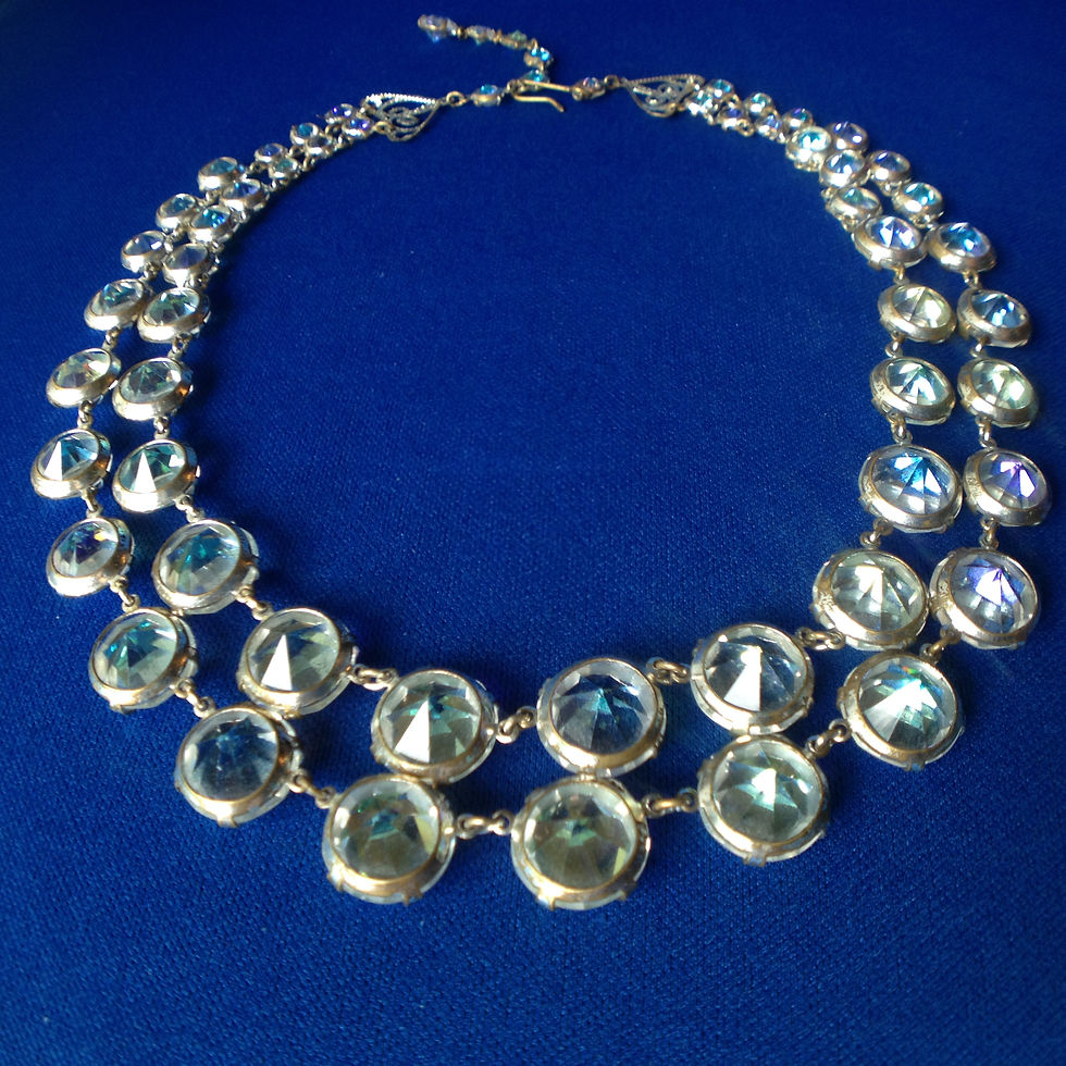 Thumbnail: TTO 338 Czech Double String Crystal Necklace