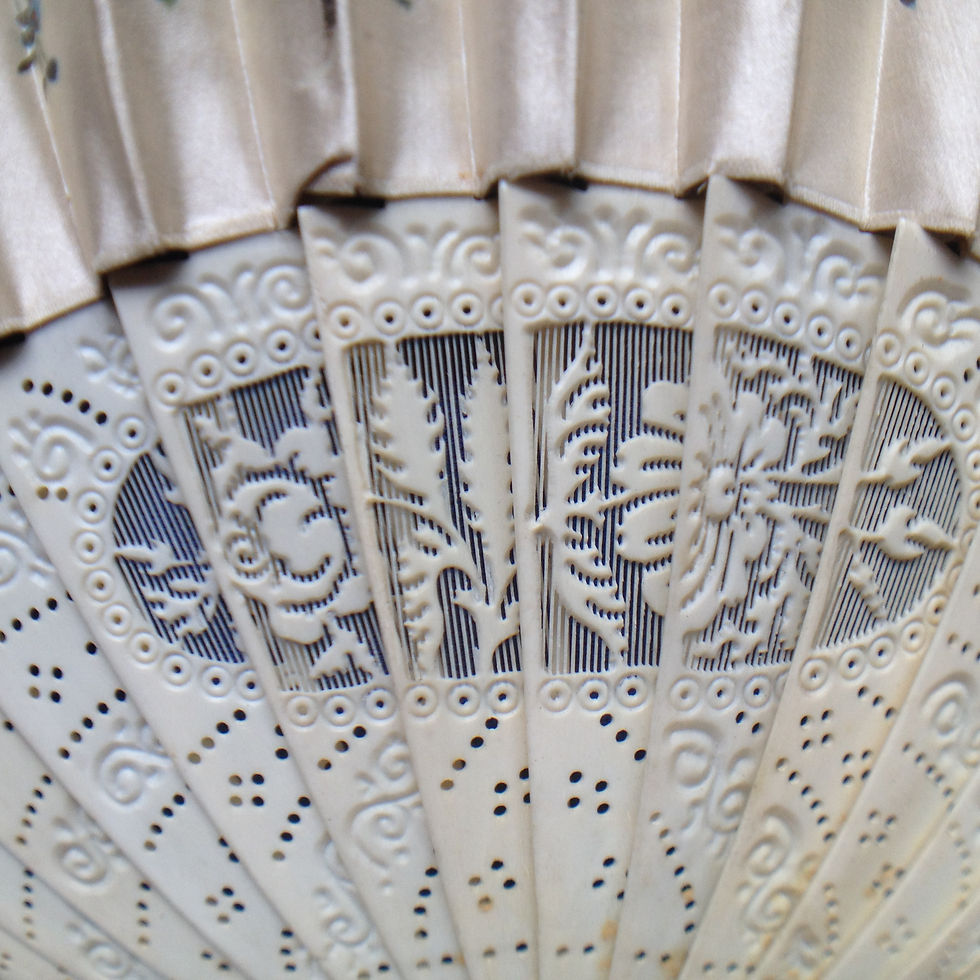 Thumbnail: TTO 341 Silk & Celluloid Hand-Painted Fan