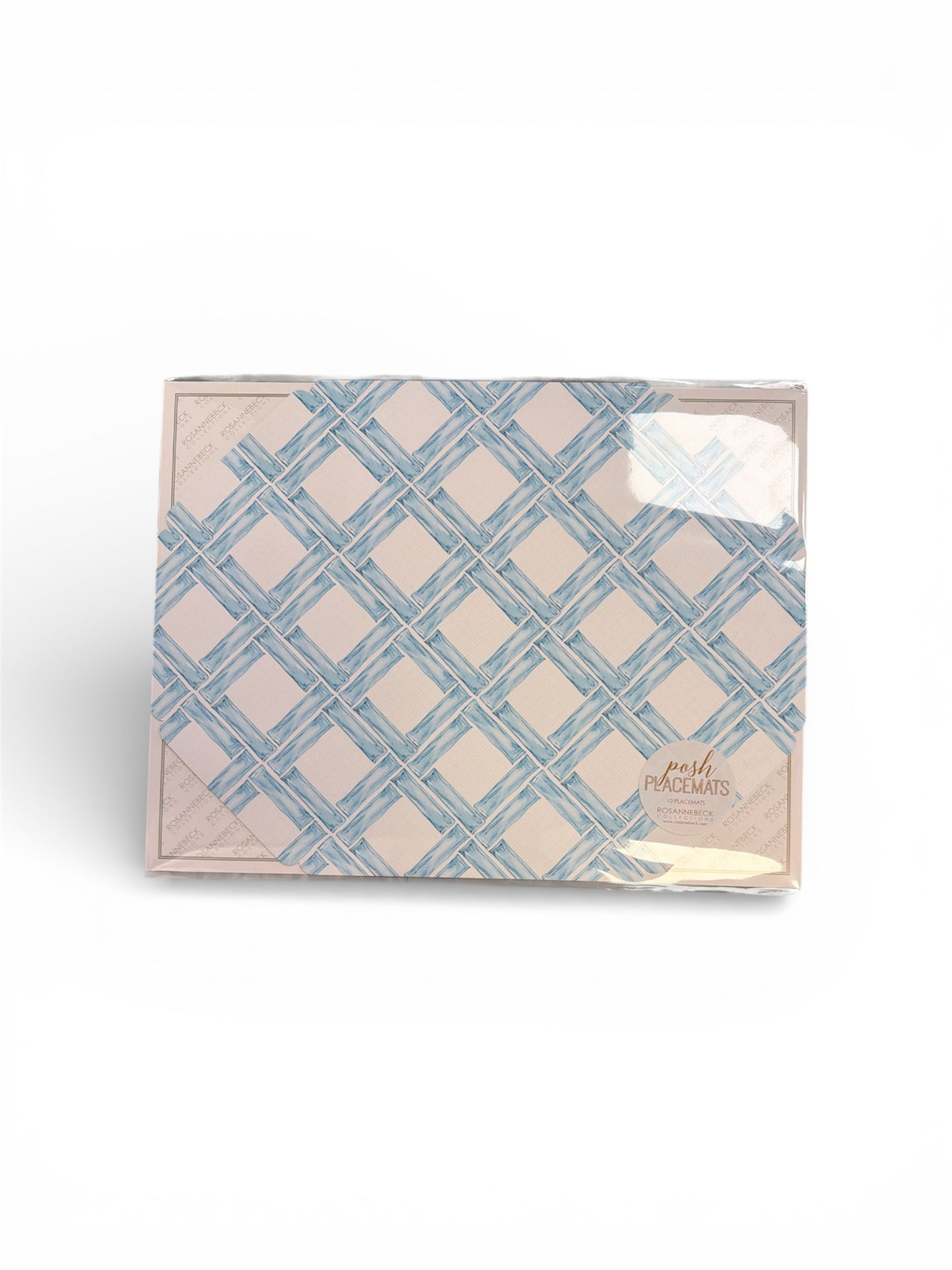 Blue Bamboo Trellis Placemat