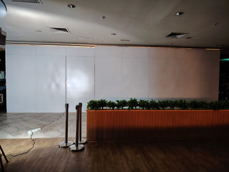 Hoarding Installation (All White). SOGO Kuala Lumpur