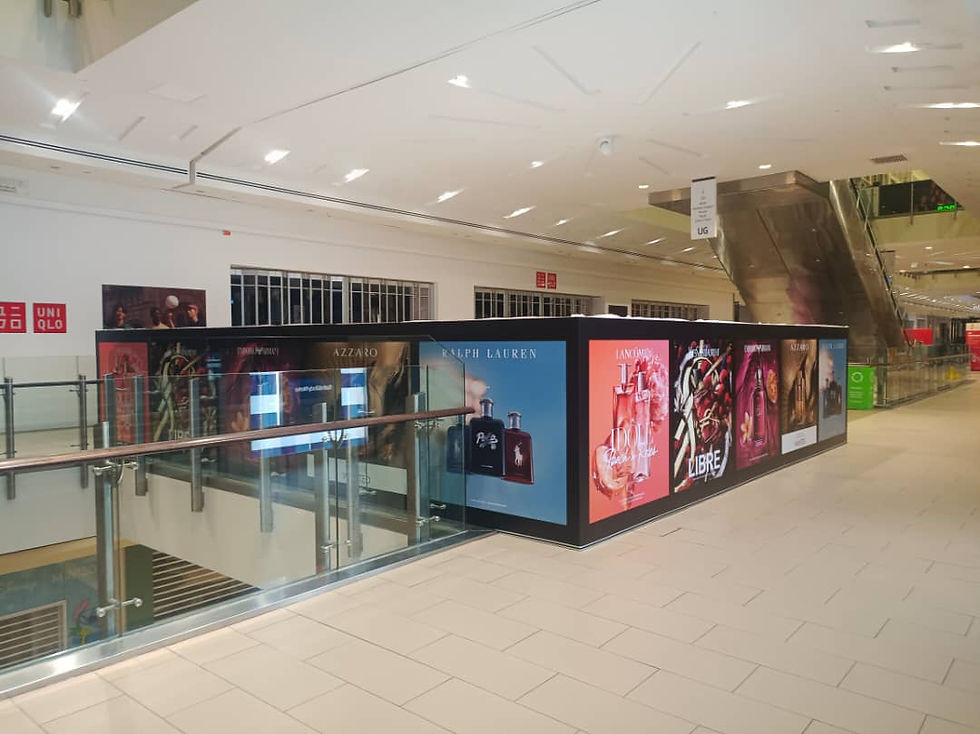 Hoarding & Visual Sticker Installation, The Fragrance Edit, Setia City Mall
