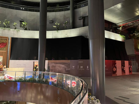 Hoarding, Visual & Top Vertical Fabric, Modu, TRX Dining Terrace