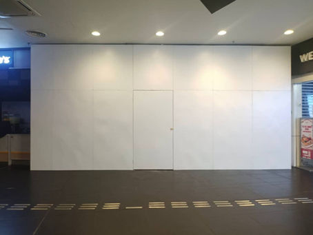 Hoarding (All White) Installation, Nu Sentral