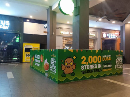 Hoarding & Visual (Kiosk), Potato Corner, Seremban Gateway