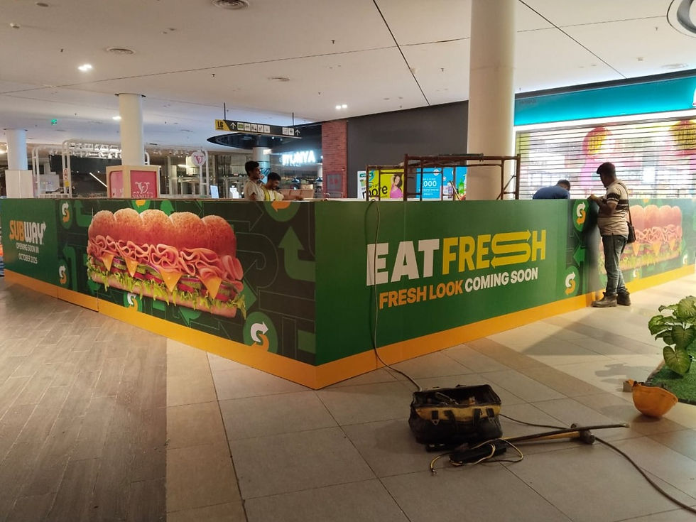 Hoarding & Visual (Kiosk), Subway, Central Icity