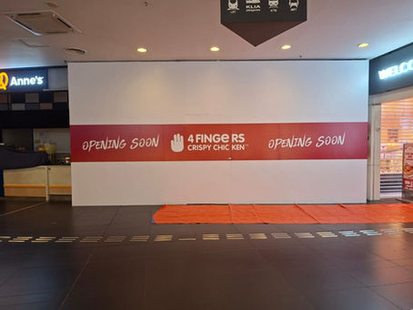 Hoarding & Visual Tarpaulin Installation, 4 Fingers, Nu Sentral